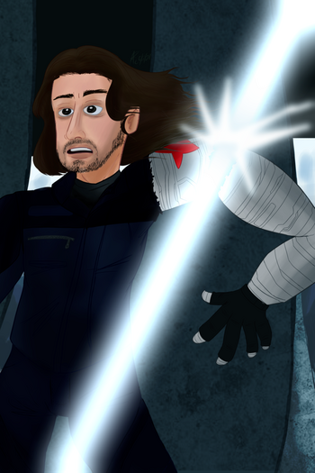 Bucky Barnes from Marvel (losing the arm)